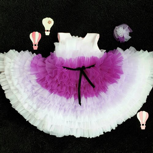 Платье, размер 116, фиолетовый