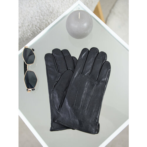 фото Перчатки мужские кожаные mfk, цвет: черный, р: 11