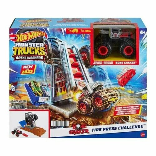 Игровой набор Mattel Hot Wheels Monster Trucks Мир Арены - 5 огненный прорыв №2 HNB87/2 игровой набор mattel hot wheels monster trucks мир арены прыжки автомобиля hnb92
