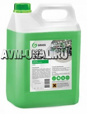фото GRASS 125193 Средство для мытья полов GRASS Floor Wash Strong щелочное 5,6кг конц 5-10мл/л