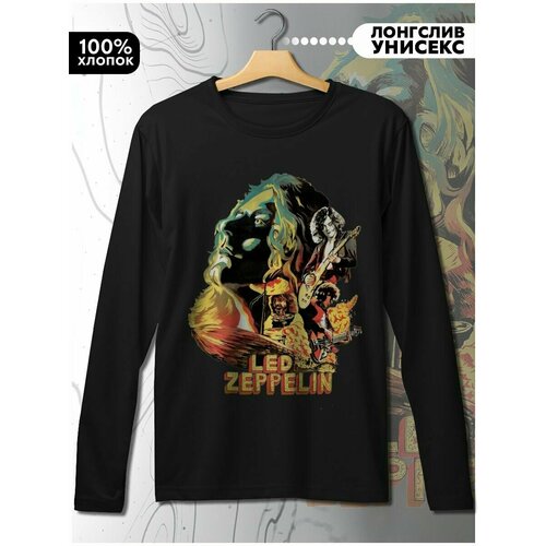 фото Лонгслив hypnotica, размер l, черный