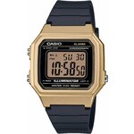 Японские кварцевые часы Casio Collection W-217HM-9A на браслете из полимерного пластика, с водозащитой 5 Бар и международной гарантией от производителя - изображение