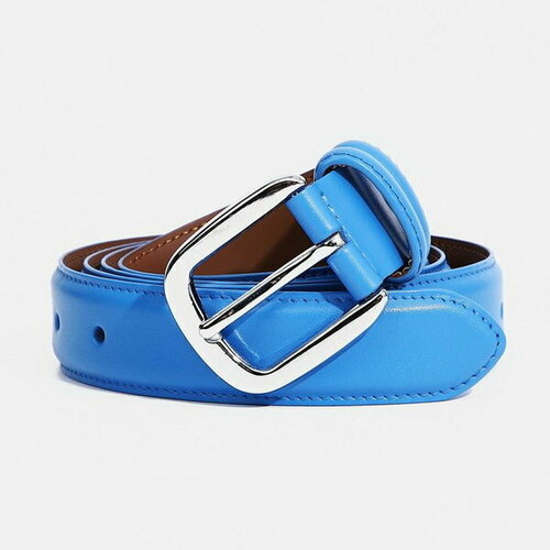 фото Ремень сима-ленд, размер 115, голубой сима-лэнд