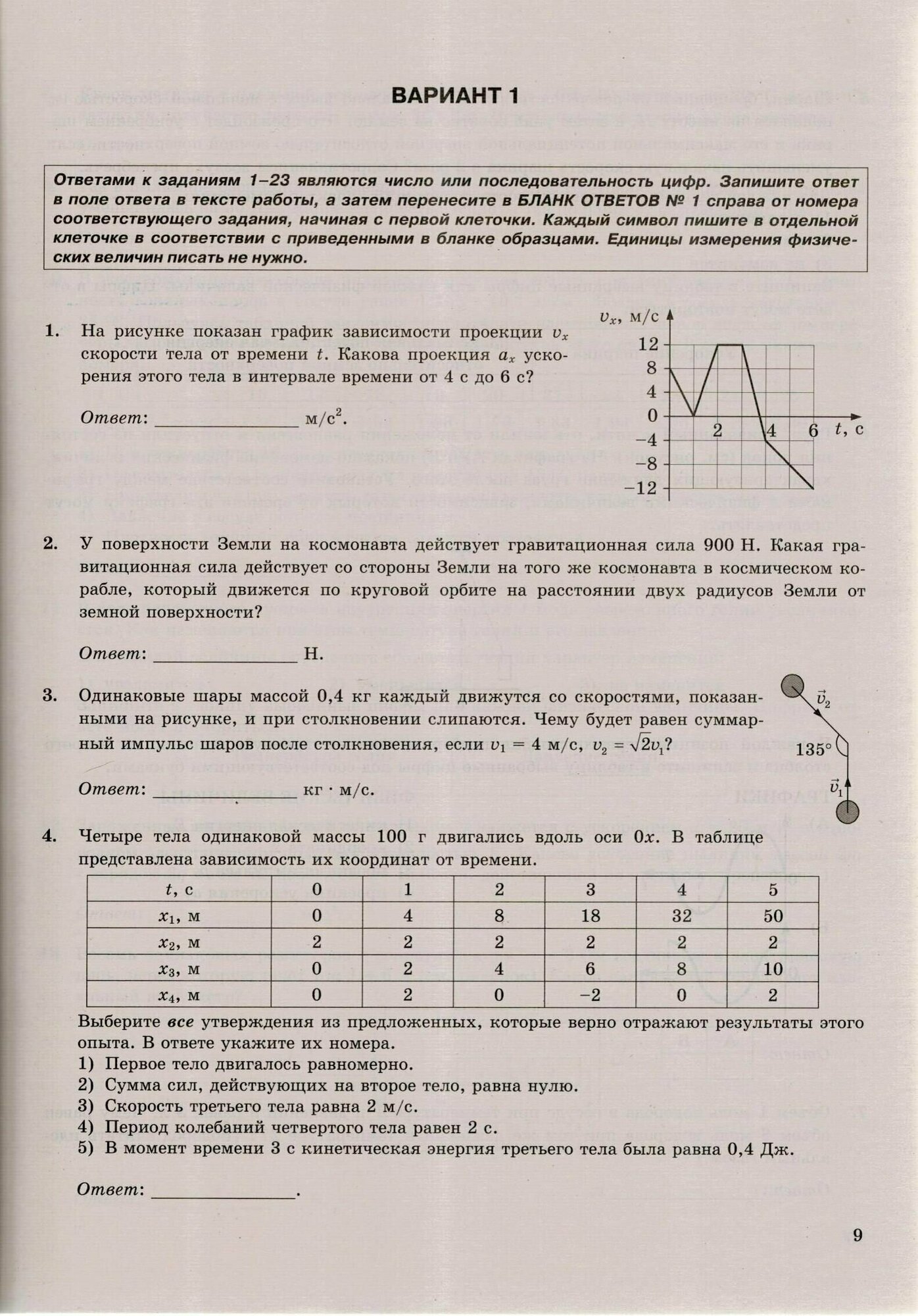 ЕГЭ 2023 Физика. 14 вариантов. Типовые варианты экзаменационных заданий - фото №5