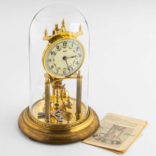 Часы каминные Kundo в комплекте ключ и инструкция металл стекло Kieninger Obergfell 107250₽