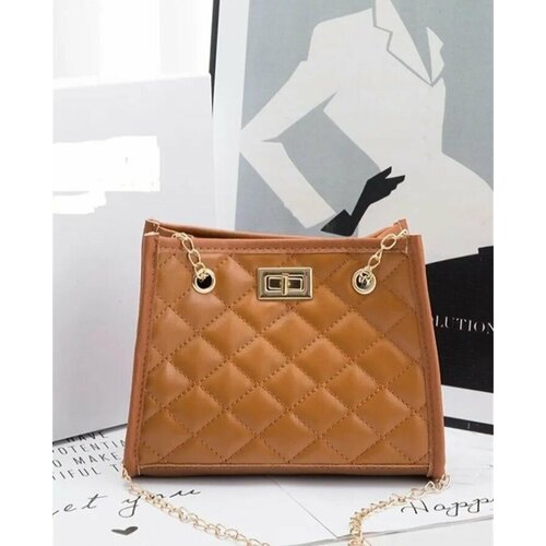 фото Сумка кросс-боди syupeyan, фактура вязаная, бежевый, коричневый