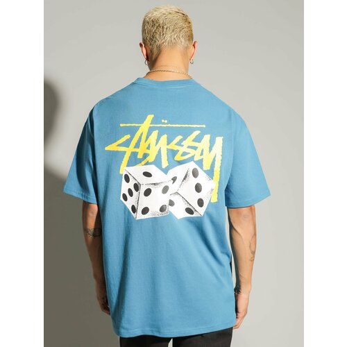 Футболка Stussy, размер L, голубой