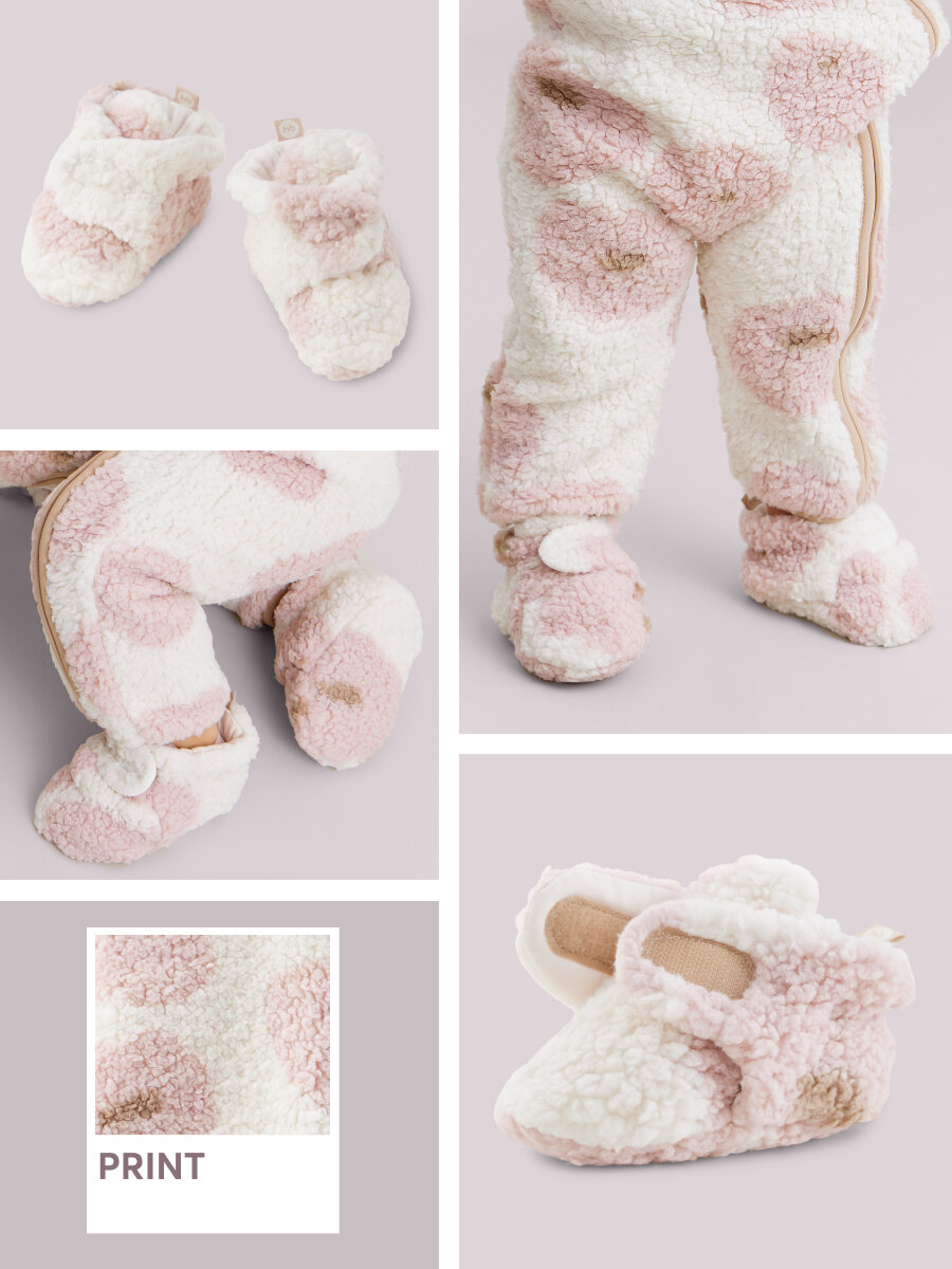 фото Пинетки для новорожденных Happy Baby, флисовые носочки для новорожденных, для девочки, мальчика