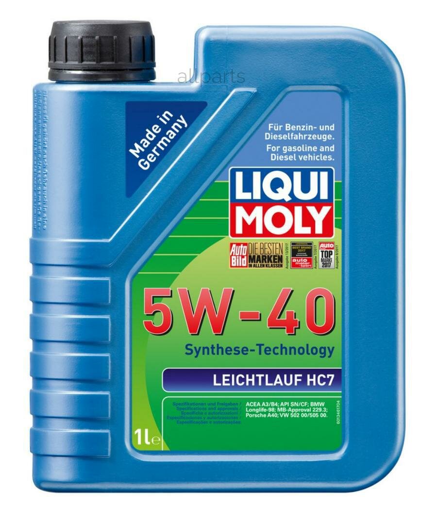LIQUI MOLY 1346 масло моторное Leichtlauf HC7 5W-40 (1L)