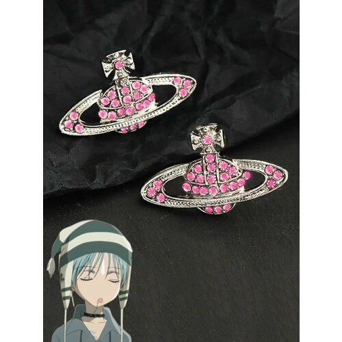 Серьги , розовый