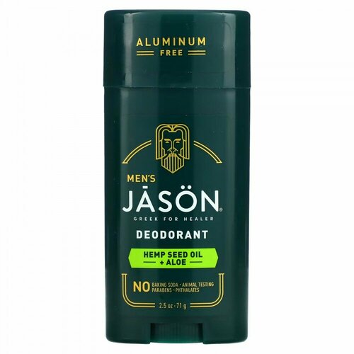 Jason Natural, Men's, Deodorant, Hemp Seed Oil + Aloe, 2.5 oz (71 g) meres jonathan may cause irritation