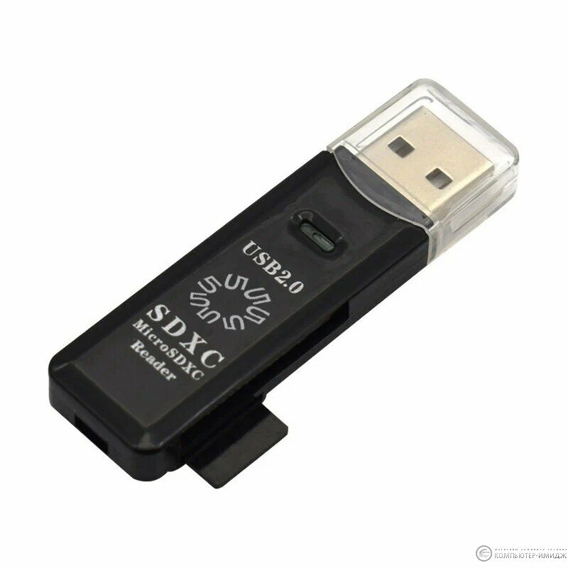 Картридер 5bites RE2-100BK2.0 / SD, microSD / TF / USB / BLACK
