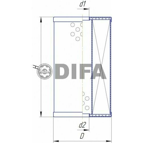 Фильтр масла DIFA 5319 аналог СМД31А1012040, P636119, ЭФМ001А, ПЗМИГС31, EKO-02.85/1