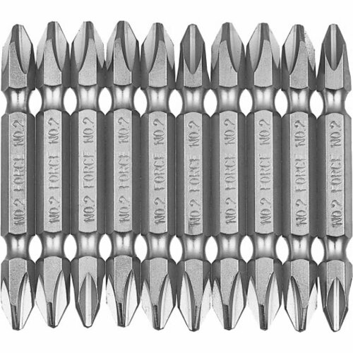 FORCE Набор бит филипс РН.2 10 предм 2101L force набор бит филипс рн 2 10 предм 2101l