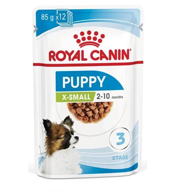 Влажный корм для щенков Royal Canin X-Small Puppy, миниатюрных пород 12шт х 85гр