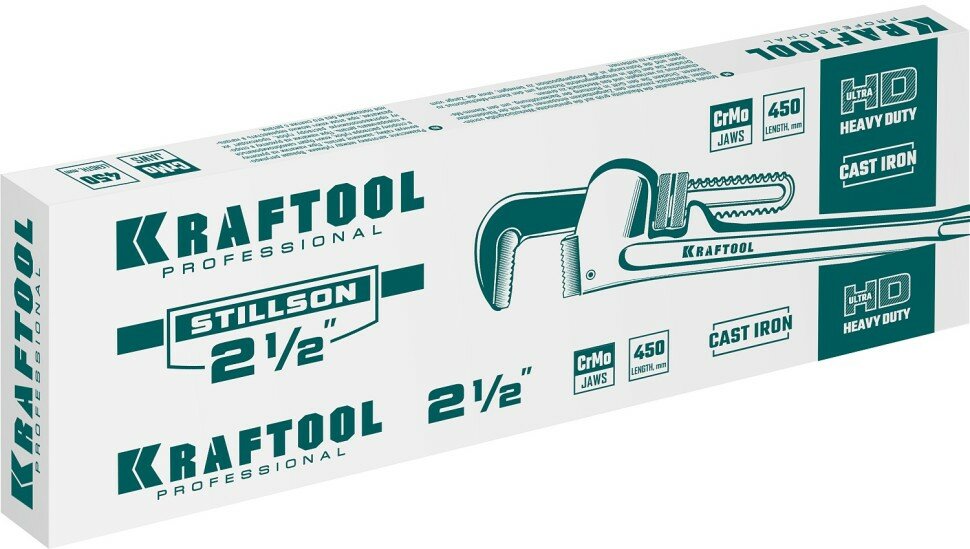 KRAFTOOL STILLSON, 2.5", трубный разводной ключ ( 2727-45 )