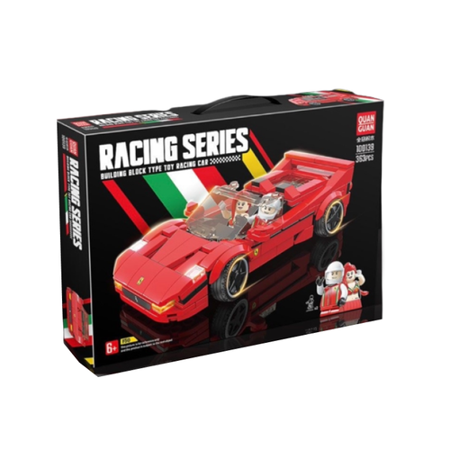 конструктор quan guan racing series 100130 желтый спорткар 366 дет Конструктор Спортивный автомобиль