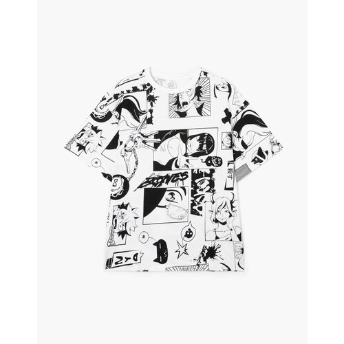 фото Футболка gloria jeans, размер 8-10л/134-140, белый