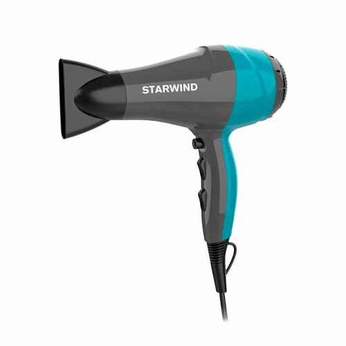 Фен StarWind SHP6104 2000Вт серый и голубой 268600₽