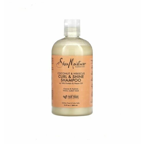 Shea Moisture Curl Shine Шампунь кокос и гибискус 384мл 3980₽