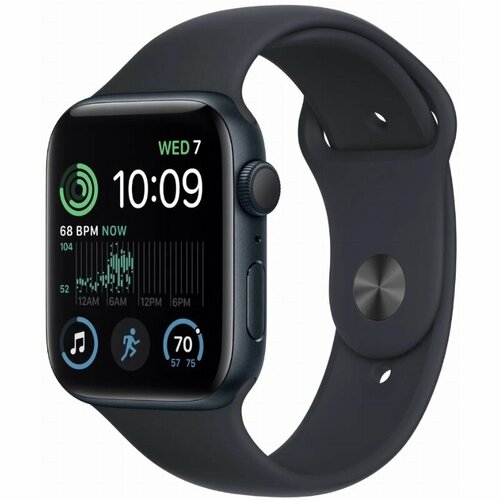 Умные часы Apple Watch Series SE Gen 2 44 мм Aluminium Case, midnight Sport Band S/M