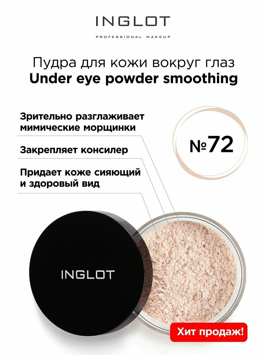 Пудра вокруг глаз INGLOT закрепляющая 72