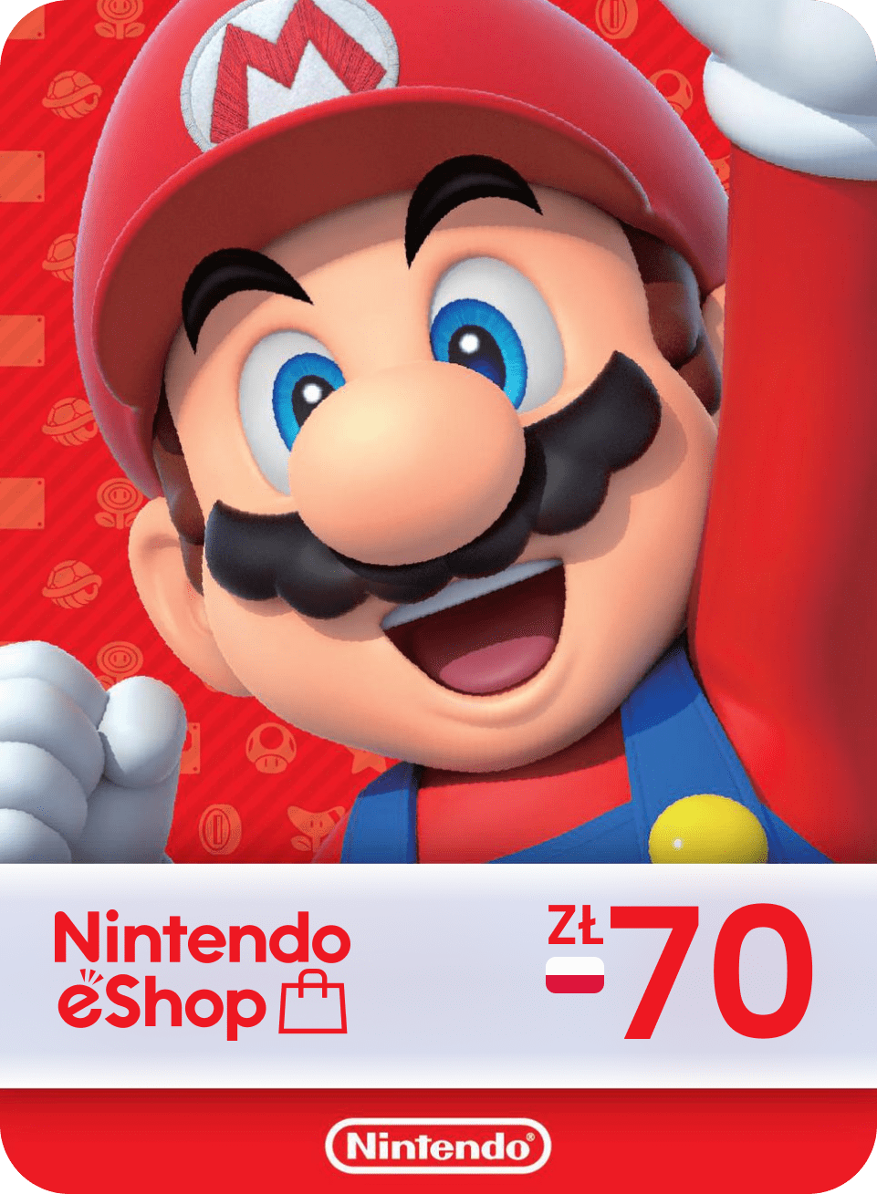 Карта пополнения Nintendo eShop на 70 ZL (Польша) / Gift card - 70 ZL (PLN)