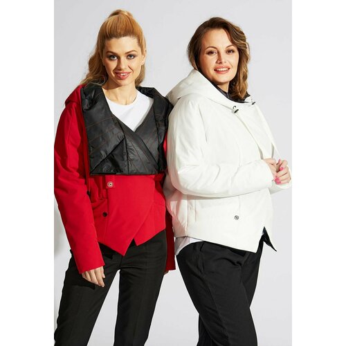 фото Куртка d'imma fashion studio претти, размер 60, белый