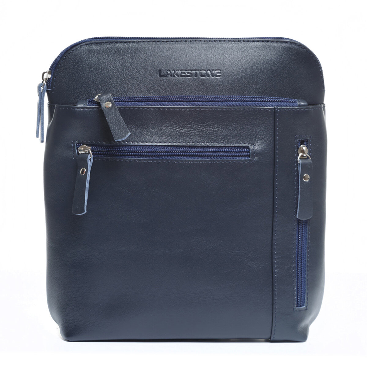 Сумка кросс-боди LAKESTONE Elm Dark Blue, фактура гладкая, синий