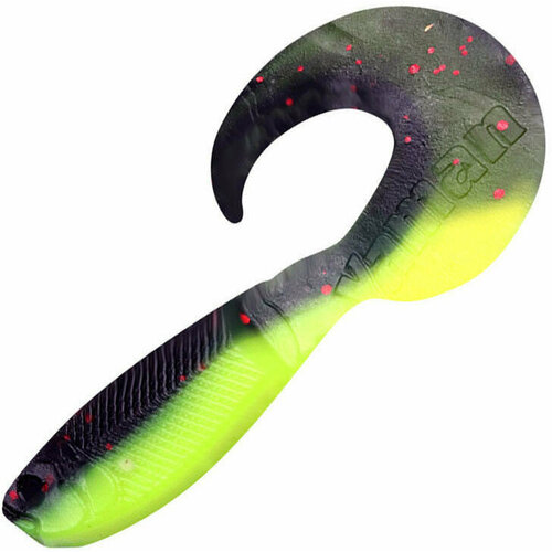 Твистер YAMAN PRO Mermaid Tail, р.3 inch, цвет #32 - Black Red Flake/Chartreuse уп. 10 шт. yada silver color mermaid tail