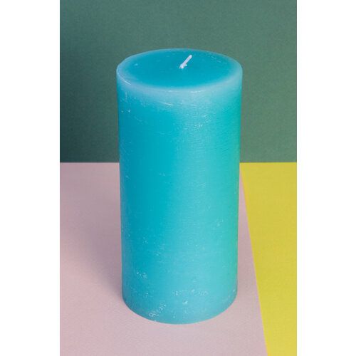 Свеча цилиндр мята 7,3*15