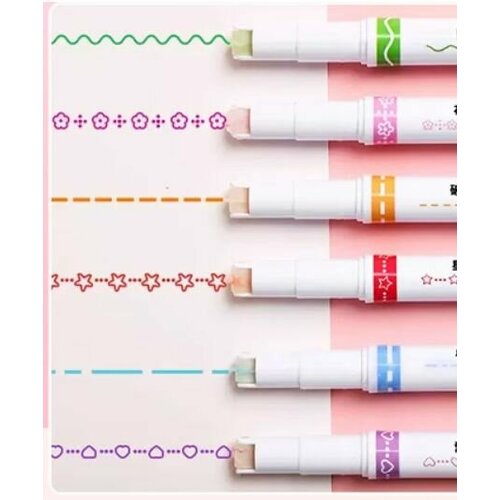 Набор фигурных фломастеров-линеров для скетчинга