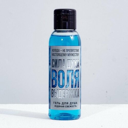 Гель для душа Сила духа Воля Выдержка 100 мл аромат ледяной свежести HARD LINE 455₽