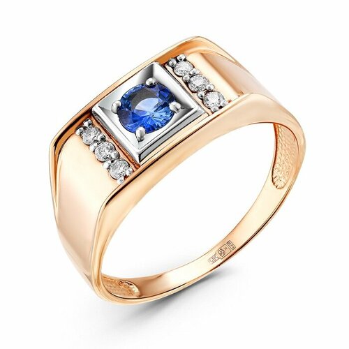 фото Кольцо золотая подкова, красное золото, 585 проба, размер 20.5