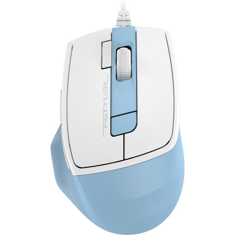 Мышь A4Tech FM45S Air silent, белый/голубой (FM45S AIR USB (LCY BLUE))