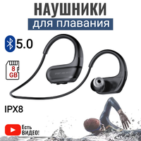 Наушники для плавания, Ipx8 водонепроницаемые наушники, плеер-наушники, Bluetooth-гарнитура для бассейна, 8 ГБ