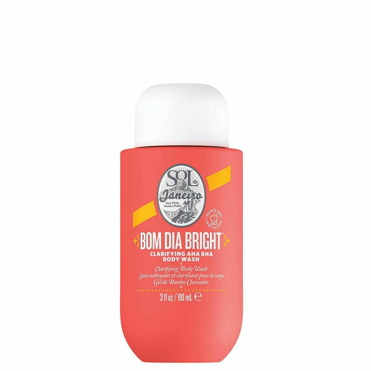 Sol de Janeiro Очищающий гель для душа с AHA и BHA-кислотами Bom Dia Bright Clarifying AHA BHA Body Wash 385 мл