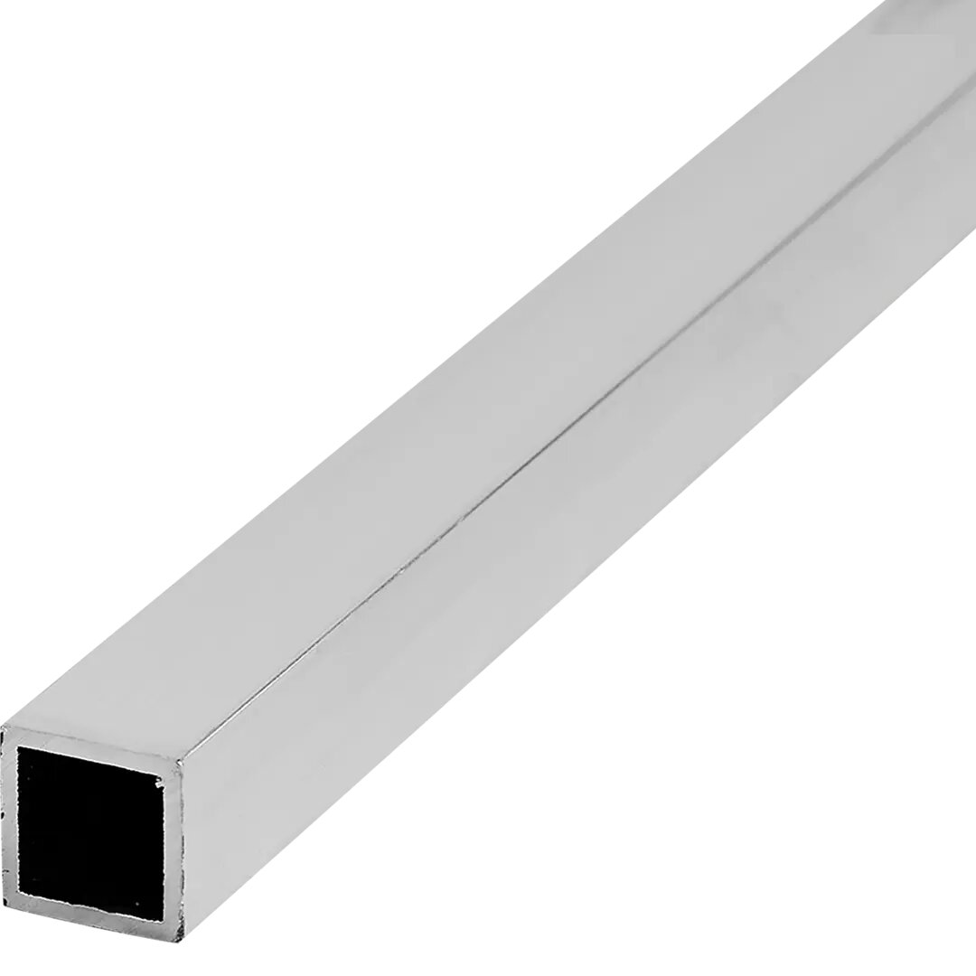 фото Профиль квадратный 10x10x1x1000 мм, алюминий, цвет серый