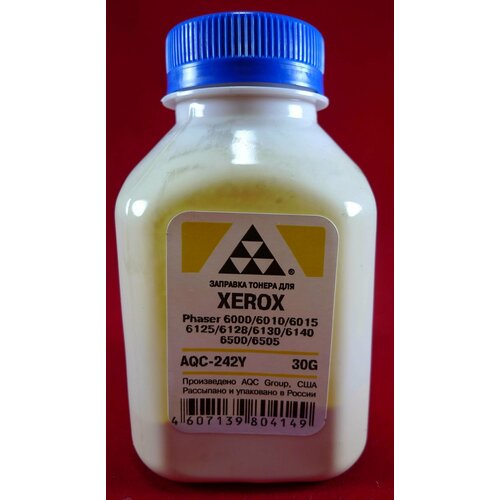 тонер xerox phaser 6000 6010 6015 6125 6128 6130 6140 6500 6505 yellow фл 30г aqc сша фас россия Тонер XEROX Phaser 6000/6010/6015/6125/6128/6130/6140/6500/6505 Yellow (фл. 30г) (AQC-США) фас. Россия