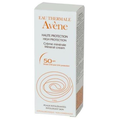 Солнцезащитный с минеральным экраном крем Avene 50 мл SPF 50+