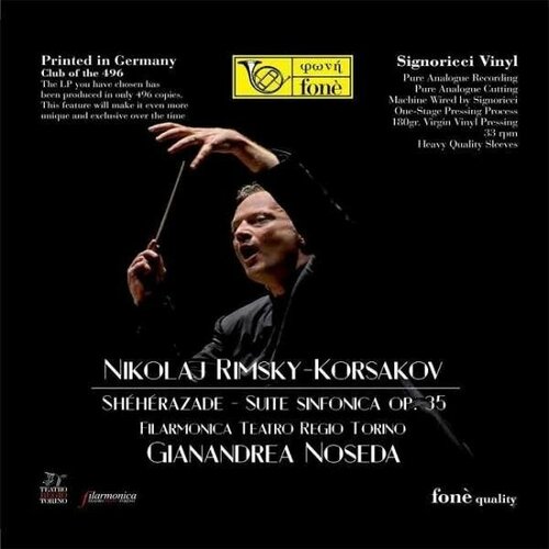 cherubini messa solenne per il principe esterhá Виниловая пластинка Rimsky-Korssakoff: Scheherazade op.35 (180g / limitierte Auflage). 1 LP