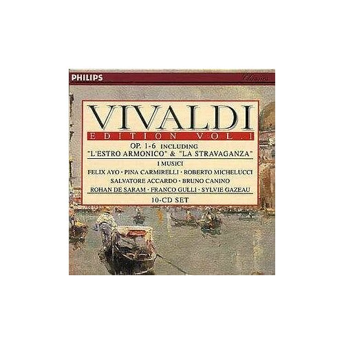 Audio CD Antonio Vivaldi: Vivaldi Edition Vol. 1: Op. 1 - 6 including L'Estro Armonico & La Stravaganza (10 CD) audio cd salvatore accardo paganini diabolus in musica