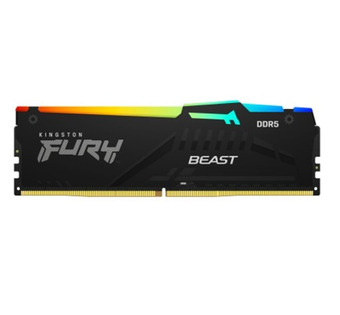 Оперативная память Kingston 8GB 5600MT/s DDR5 CL40 DIMM FURY Beast RGB