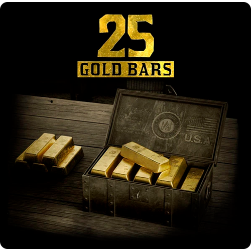 Red Dead Redemption - золото - 25 золотых слитков XBOX Red Dead Redemption - 25 Gold Bars XBOX 149000₽