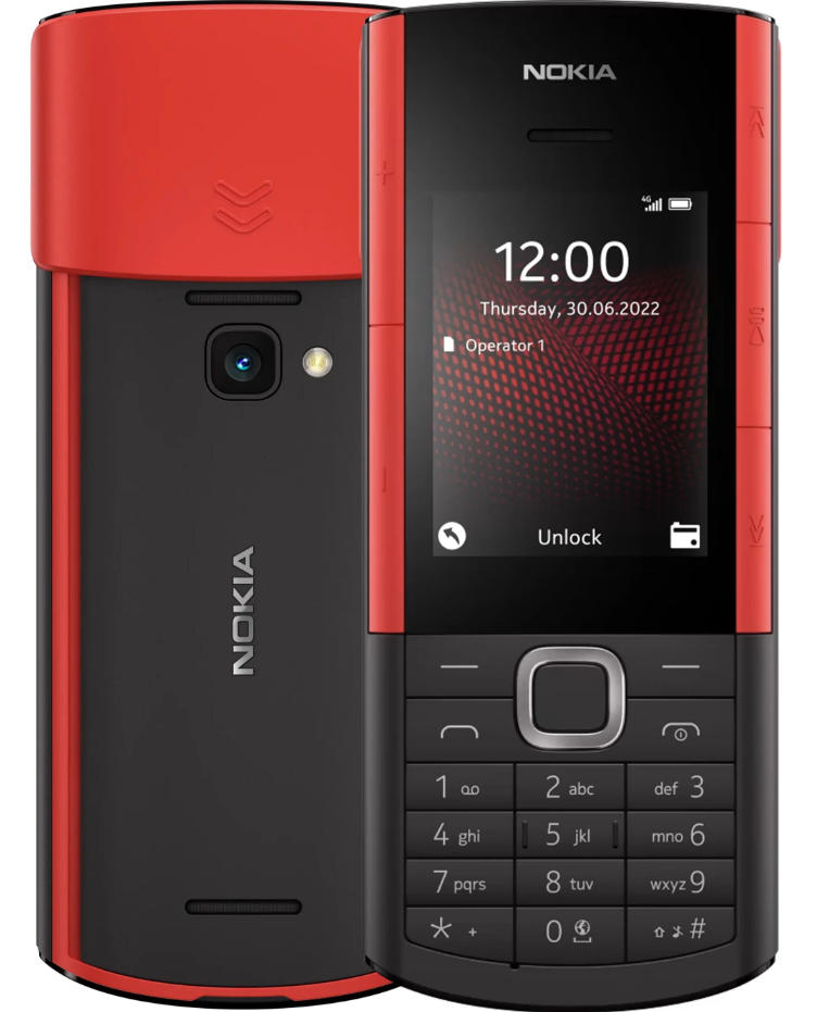 Телефон Nokia 5710 XpressAudio (TA-1504), 2 nano SIM, black-red