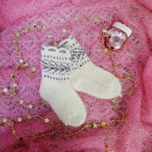 фото Носки орчанка размер 22/24, белый