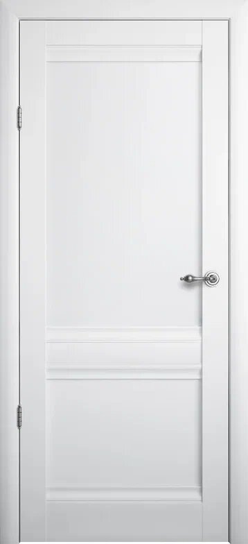 Межкомнатная дверь (комплект) Albero Рим Винил / Белый / Глухое 70х200