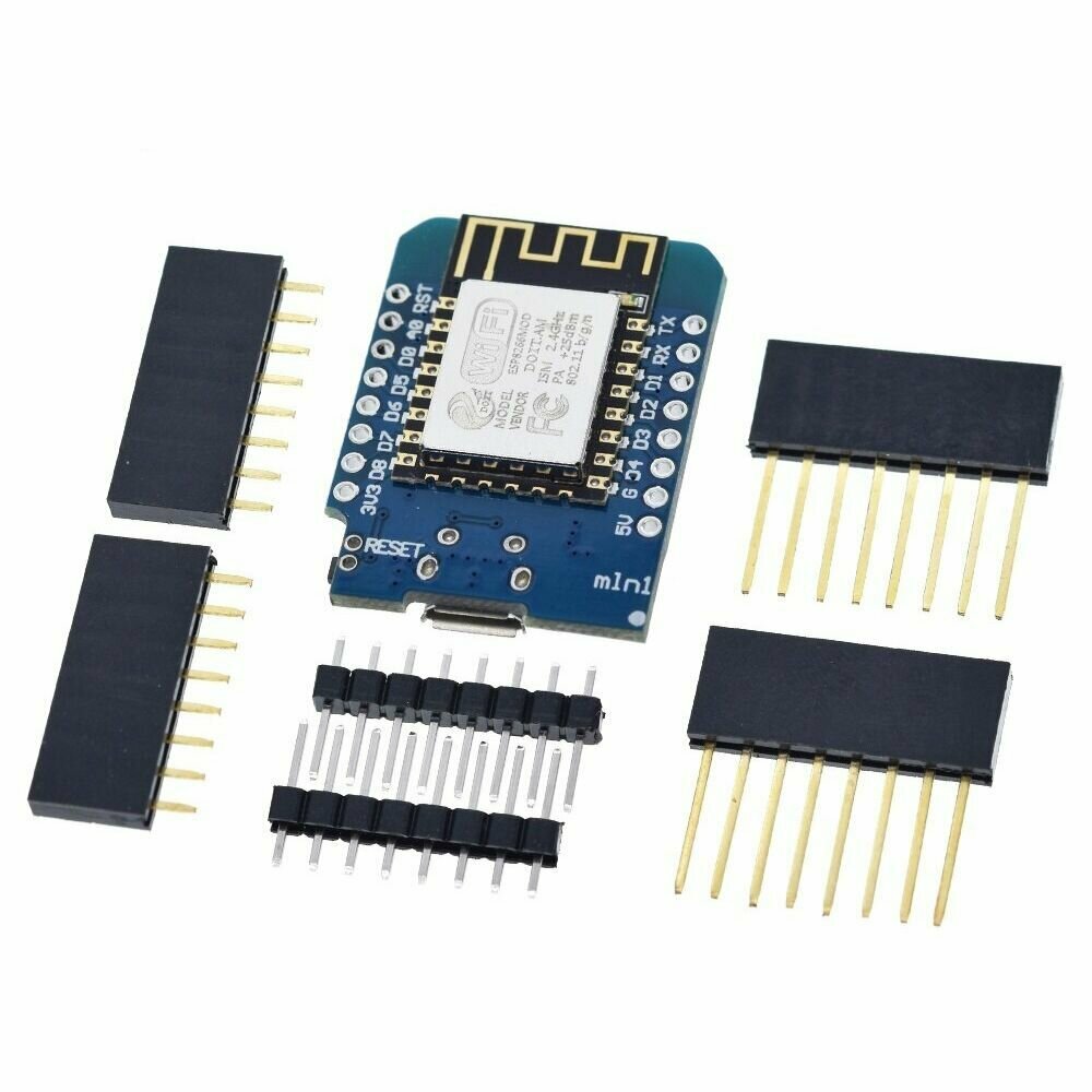 Контроллер WeMos D1 Mini V2 на базе Wi-Fi модуля ESP8266 разъём Micro USB (5 штук)