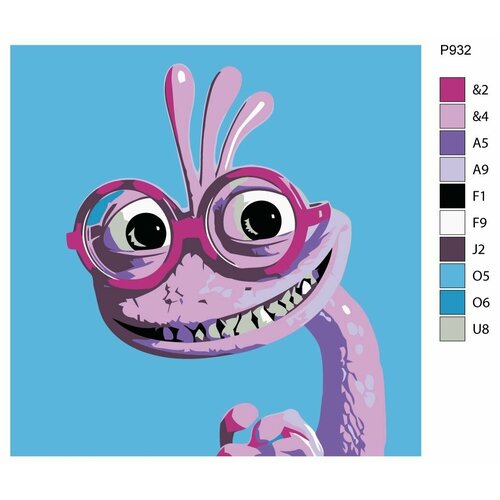 Детская картина по номерам P932 Мультфильм Корпорация монстров. Рэндалл Боггс 30x30 боггс уэнди боггс майкл uml и rational rose 2002