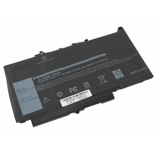 Аккумулятор для Dell Latitude 12 E7270 11.4V (3500mAh) аккумулятор для ноутбука dell latitude 12 e7270 11 4v 3500mah pn 7cjrc